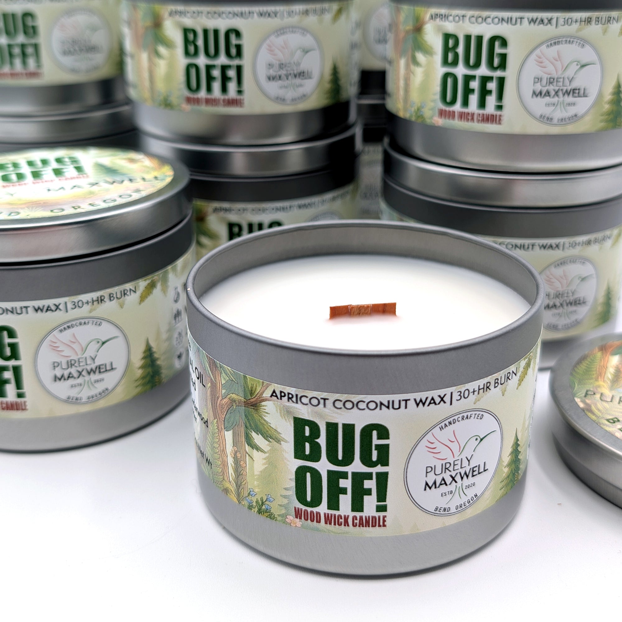 Bug Off! Woodsy Citronella Candle | 8oz Tin