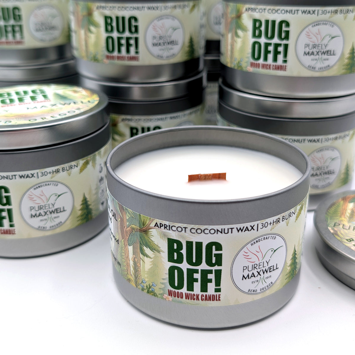 Bug Off! Woodsy Citronella Candle | 8oz Tin