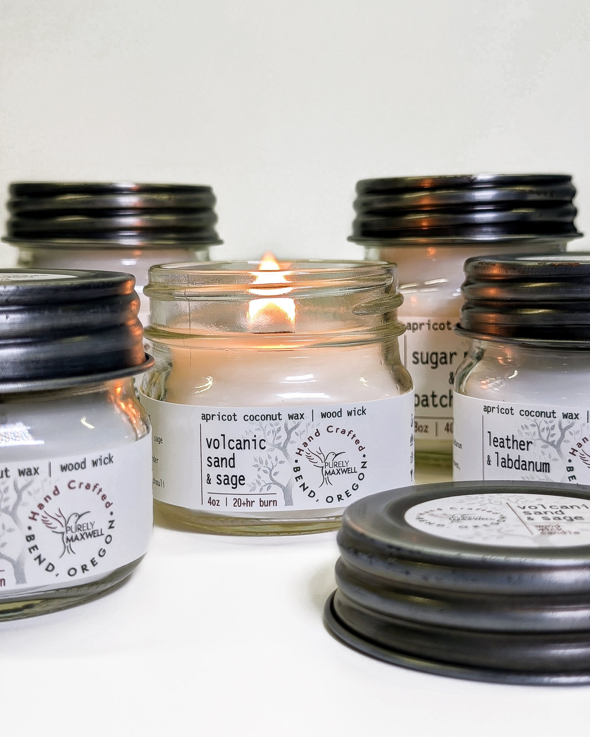 Mountain Trail | Mason Jar Wood Wick Candle