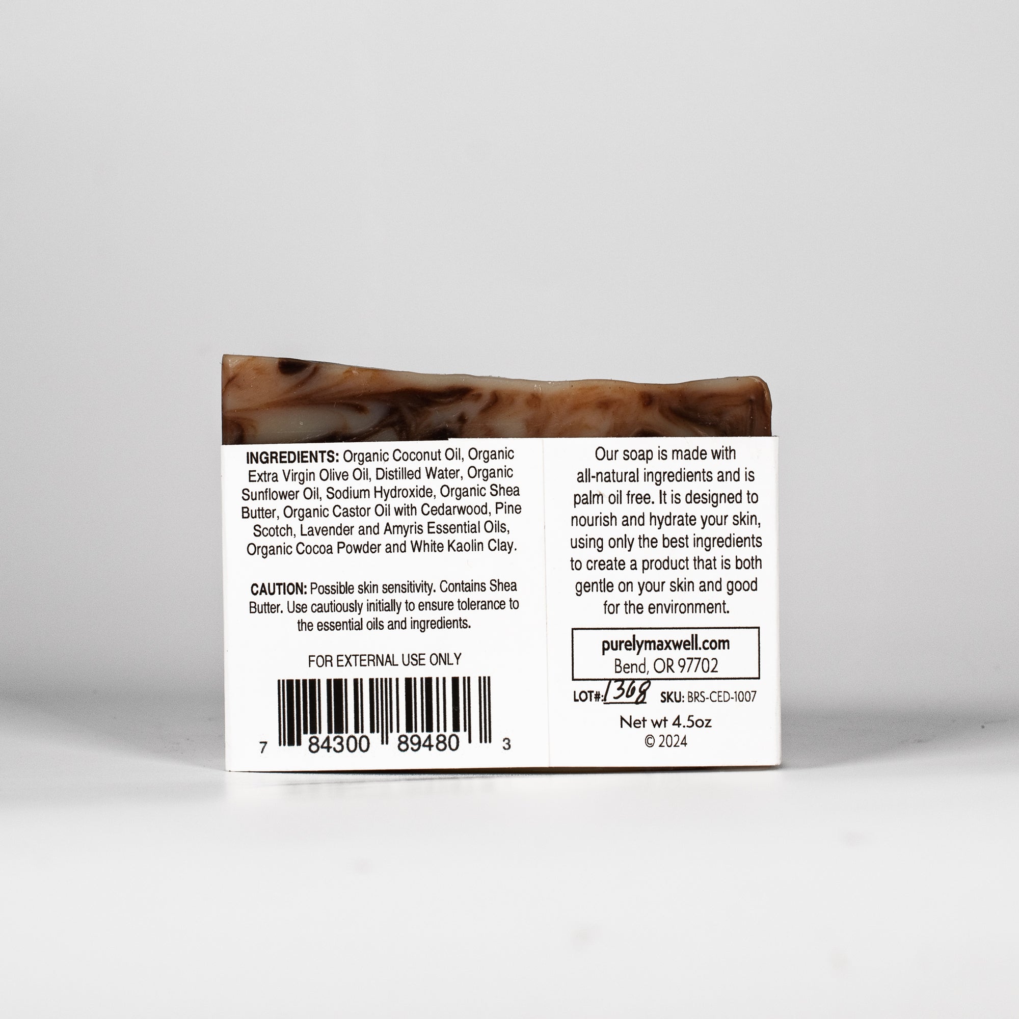 CEDARWOOD Bar Soap - Purely Maxwell LLC
