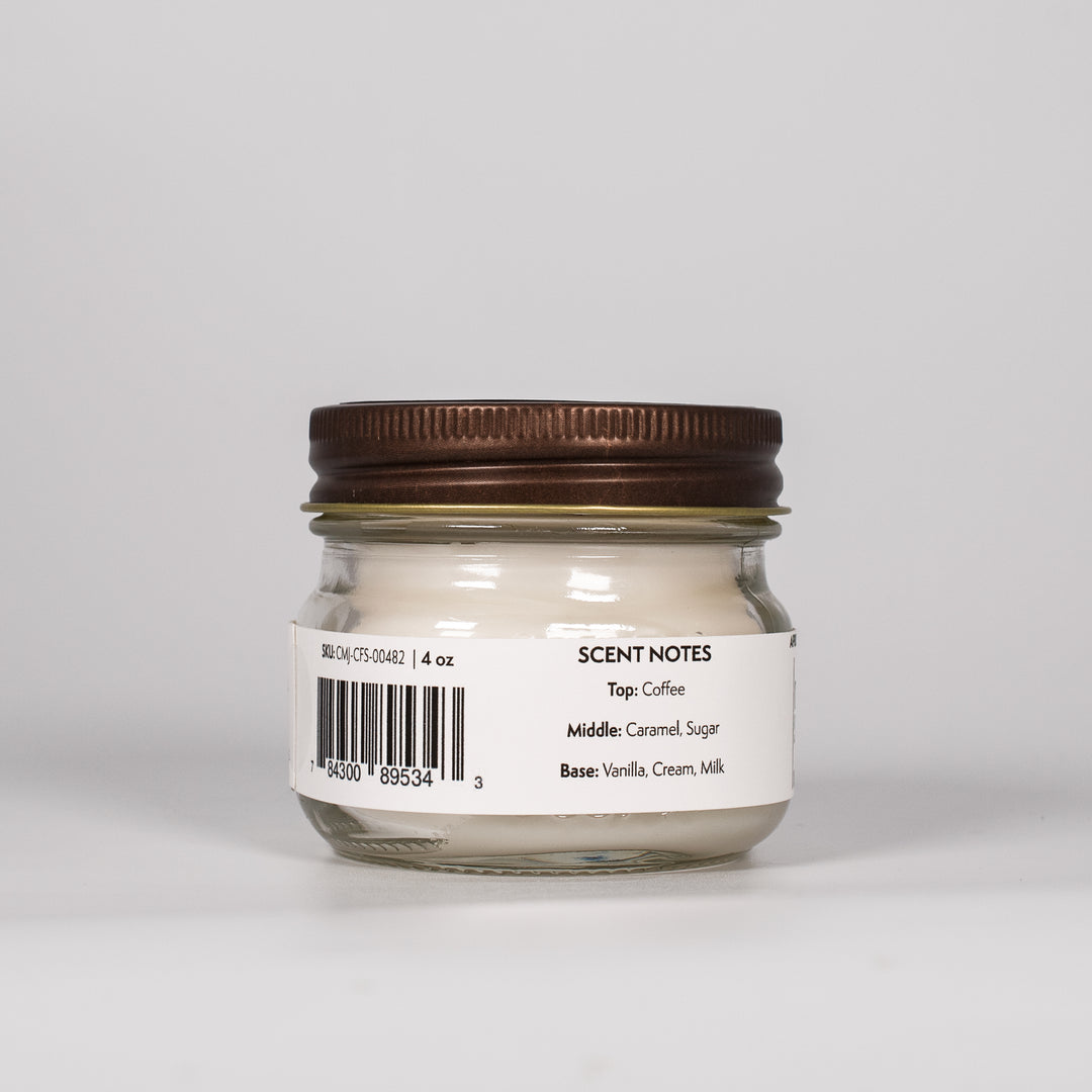 Coffee Shop | Mason Jar Wood Wick Candle - Purely Maxwell LLC