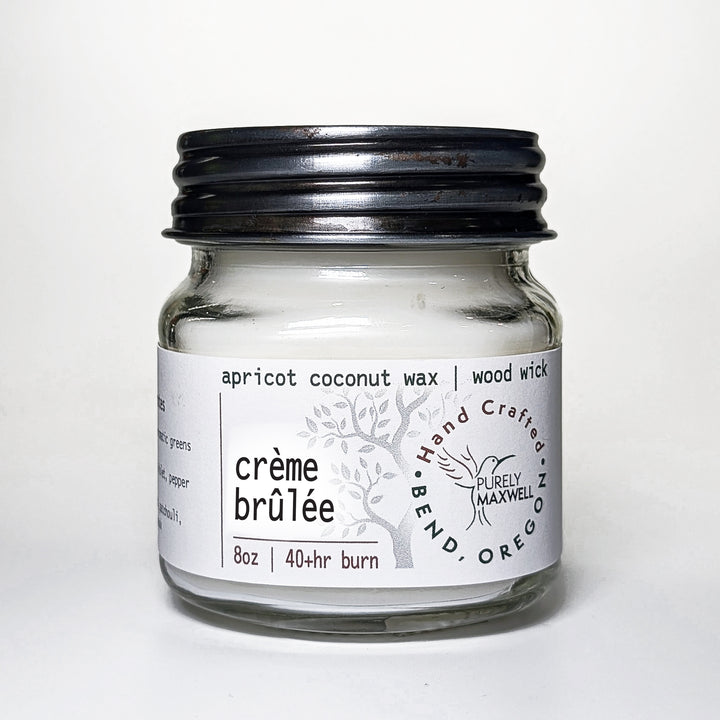 Creme Brulee | Mason Jar Wood Wick Candle