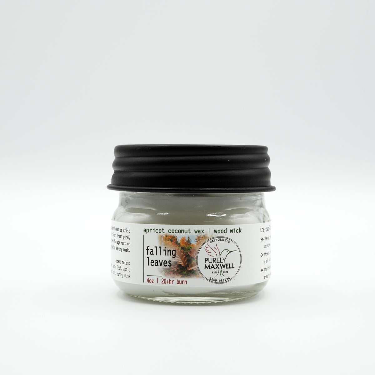 Falling Leaves | Mason Jar Wood Wick Candle
