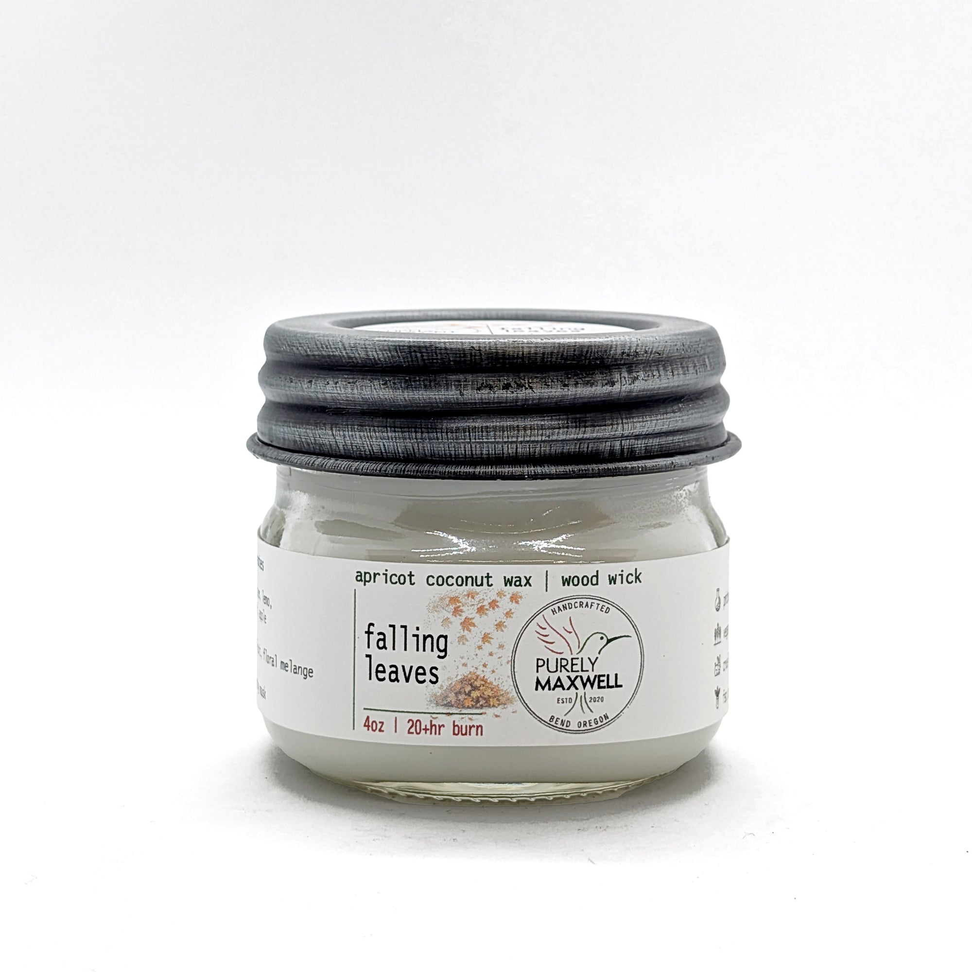 Falling Leaves | Mason Jar Wood Wick Candle