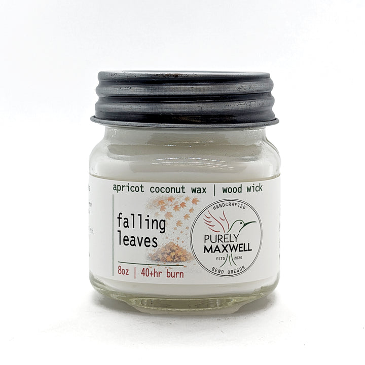 Falling Leaves | Mason Jar Wood Wick Candle