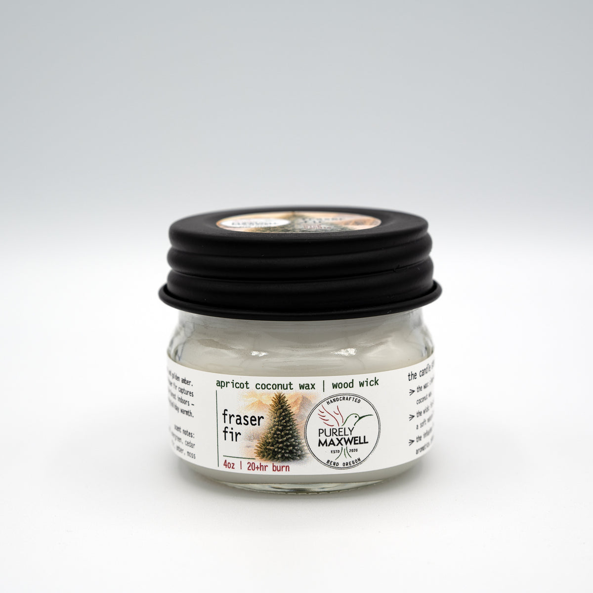 Fraser Fir | Mason Jar Wood Wick Candle