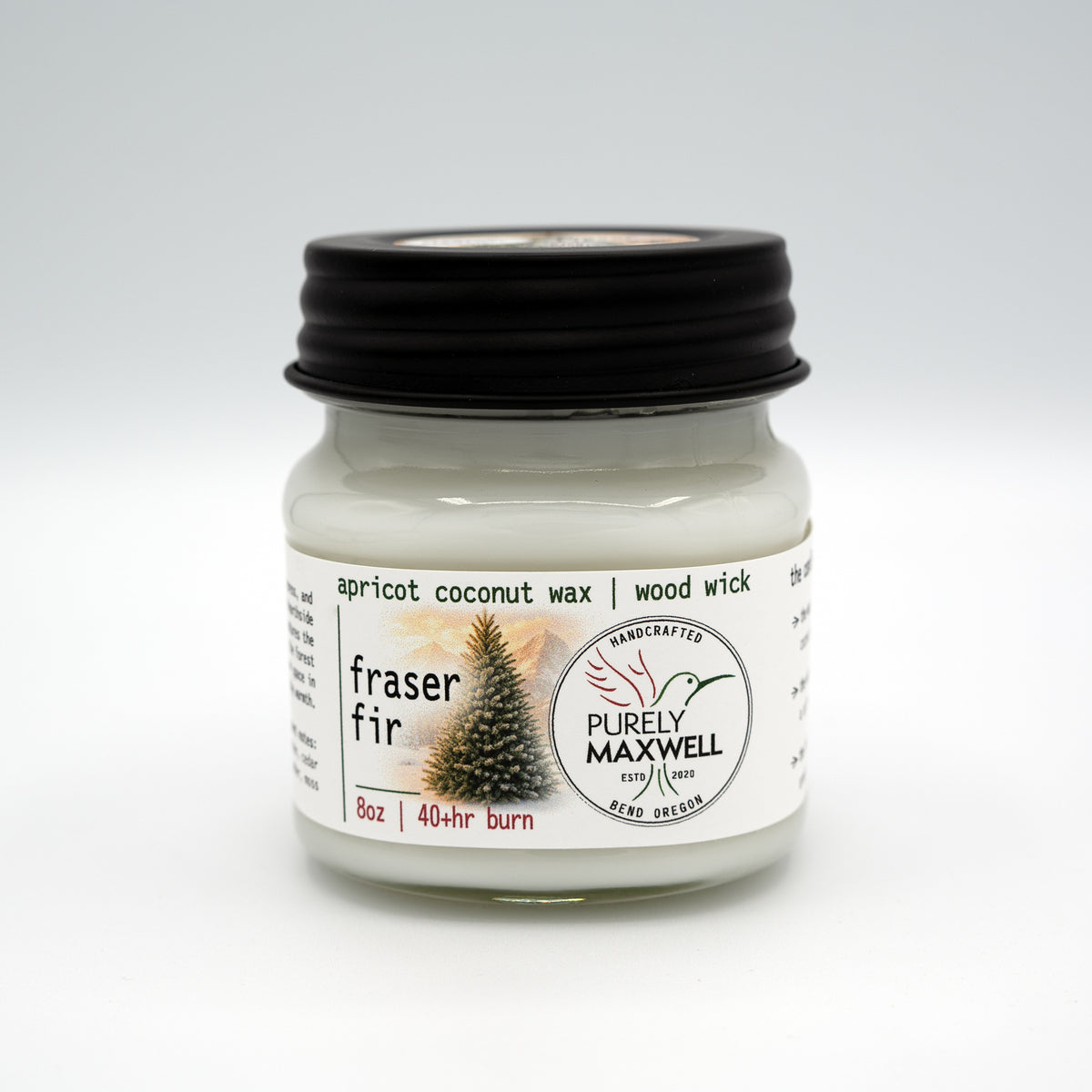 Fraser Fir | Mason Jar Wood Wick Candle