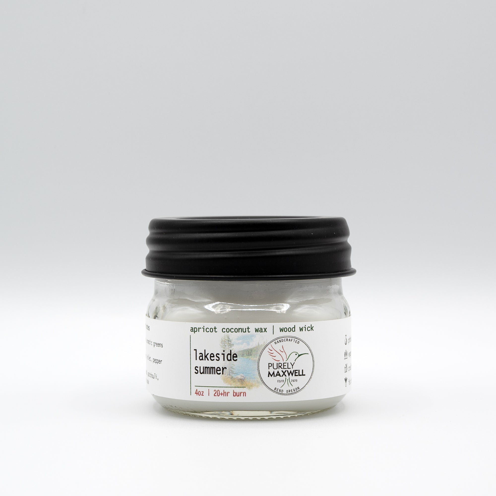 Lakeside Summer | Mason Jar Wood Wick Candle