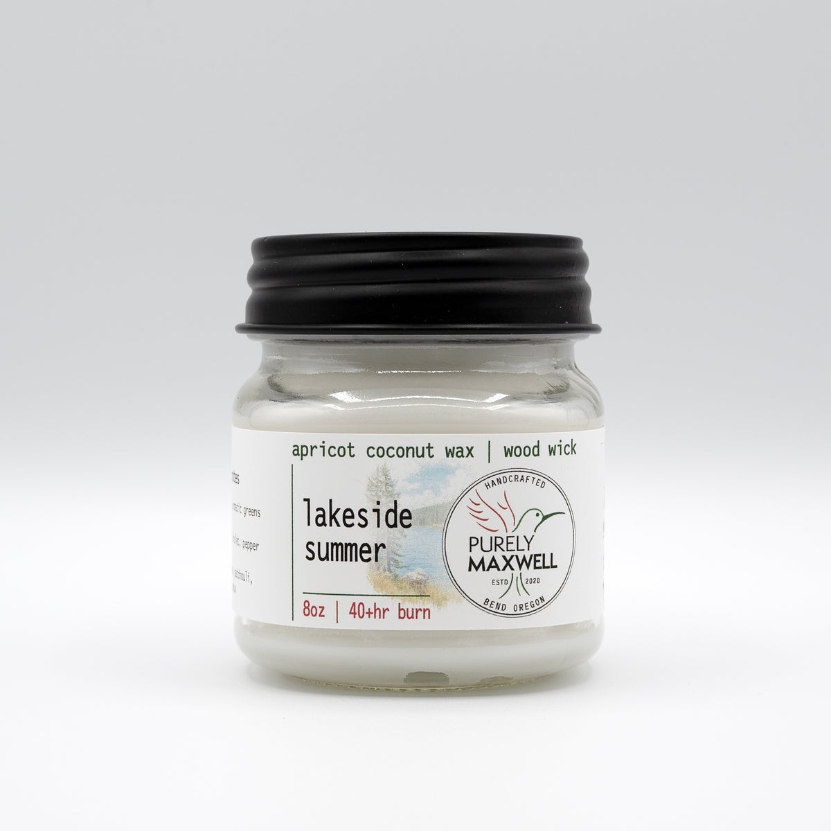 Lakeside Summer | Mason Jar Wood Wick Candle