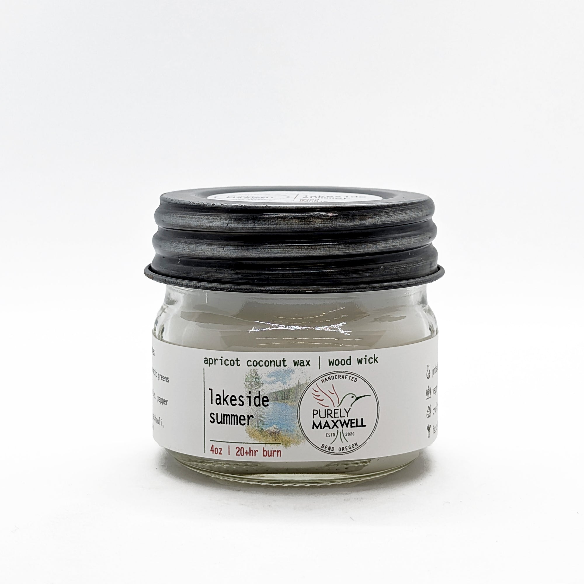 Lakeside Summer | Mason Jar Wood Wick Candle