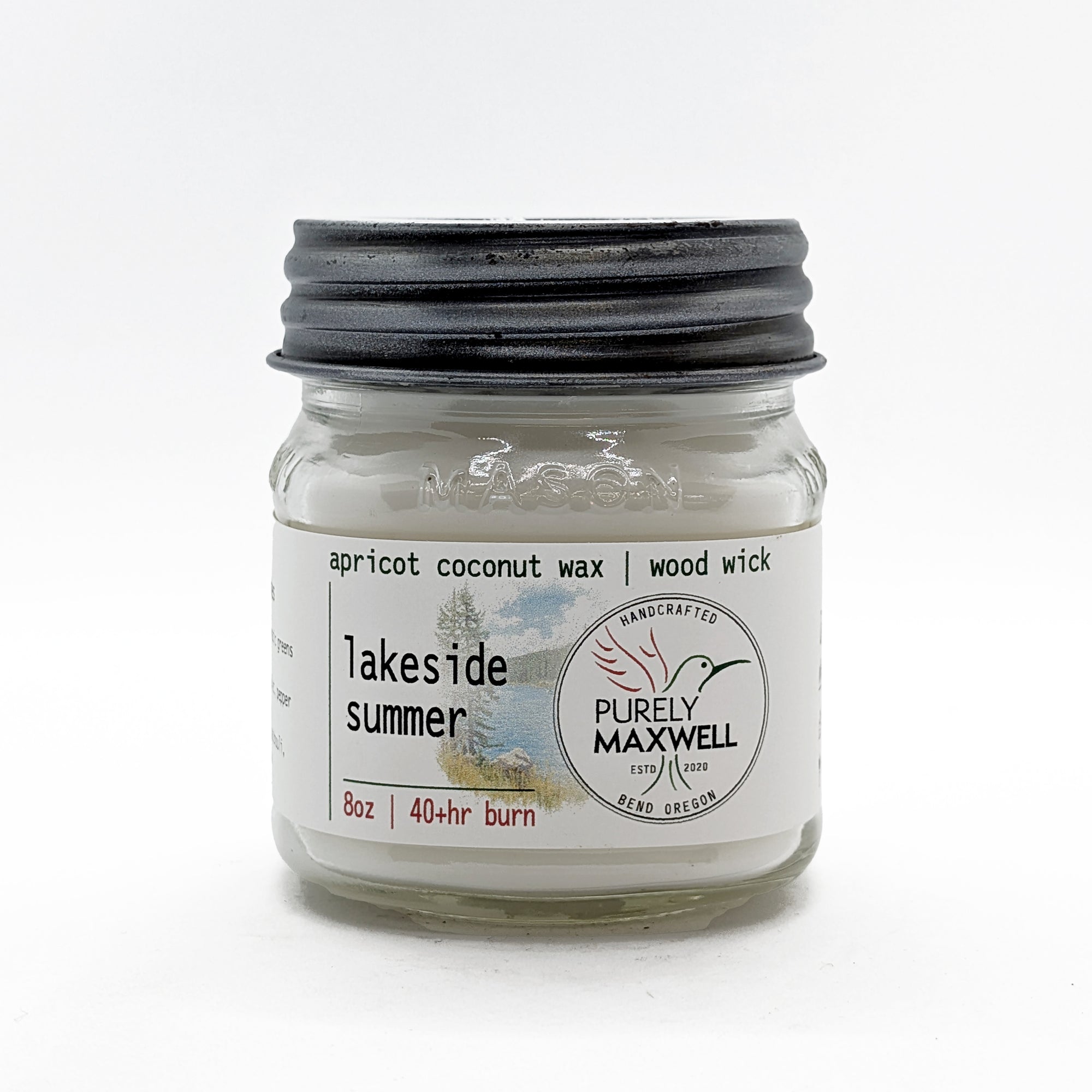 Lakeside Summer | Mason Jar Wood Wick Candle