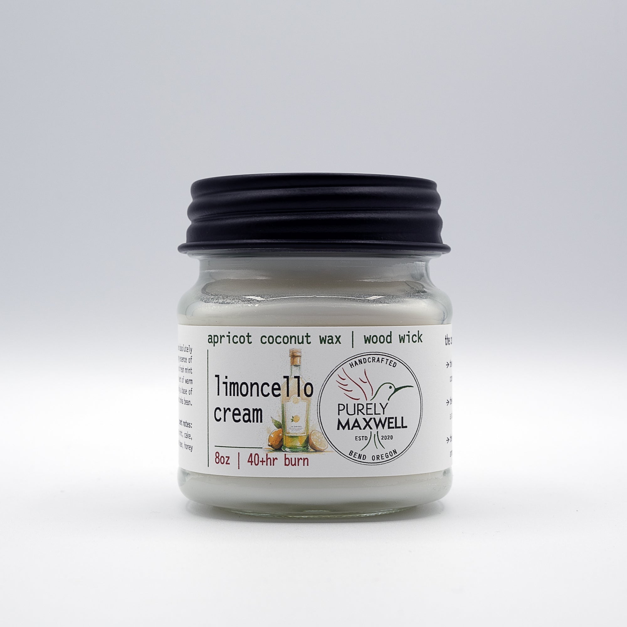 Limoncello Cream | Mason Jar Wood Wick Candle