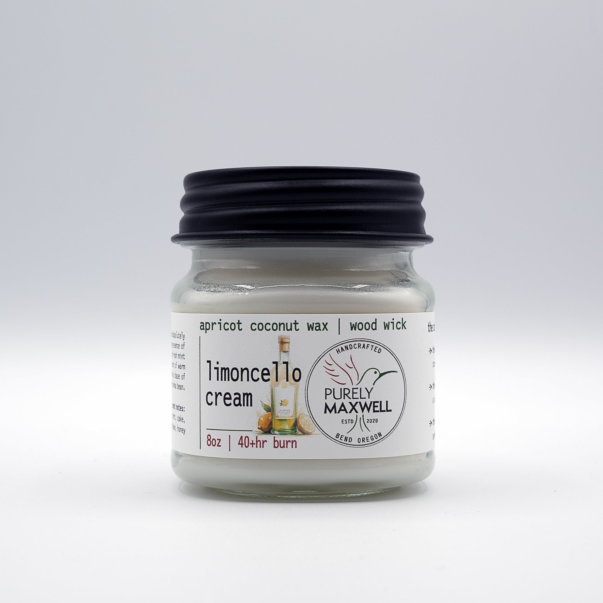 Limoncello Cream | Mason Jar Wood Wick Candle