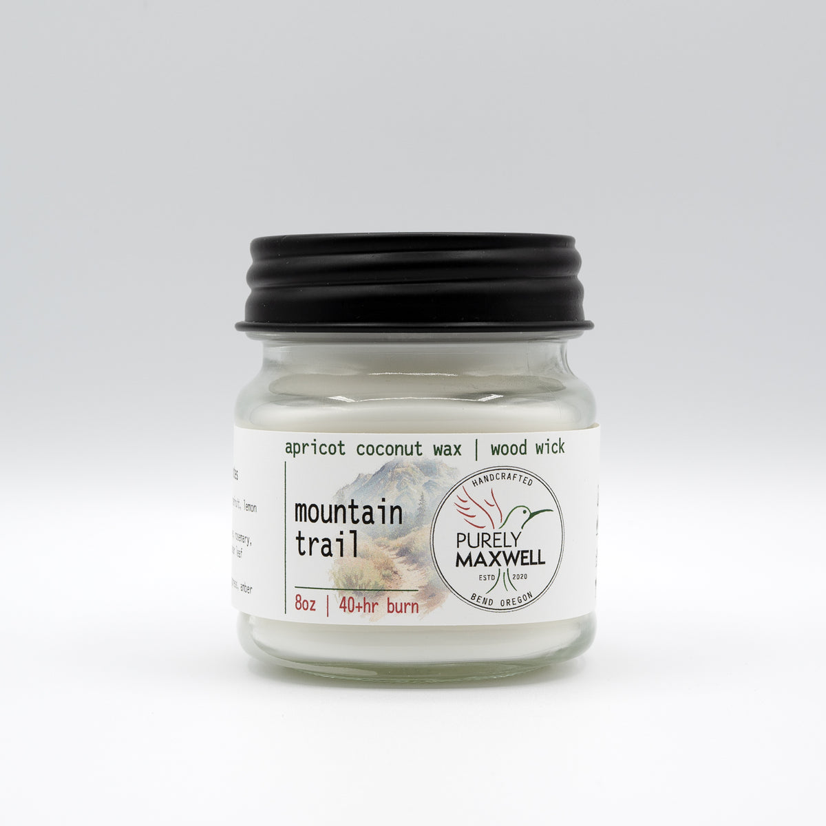 Mountain Trail | Mason Jar Wood Wick Candle