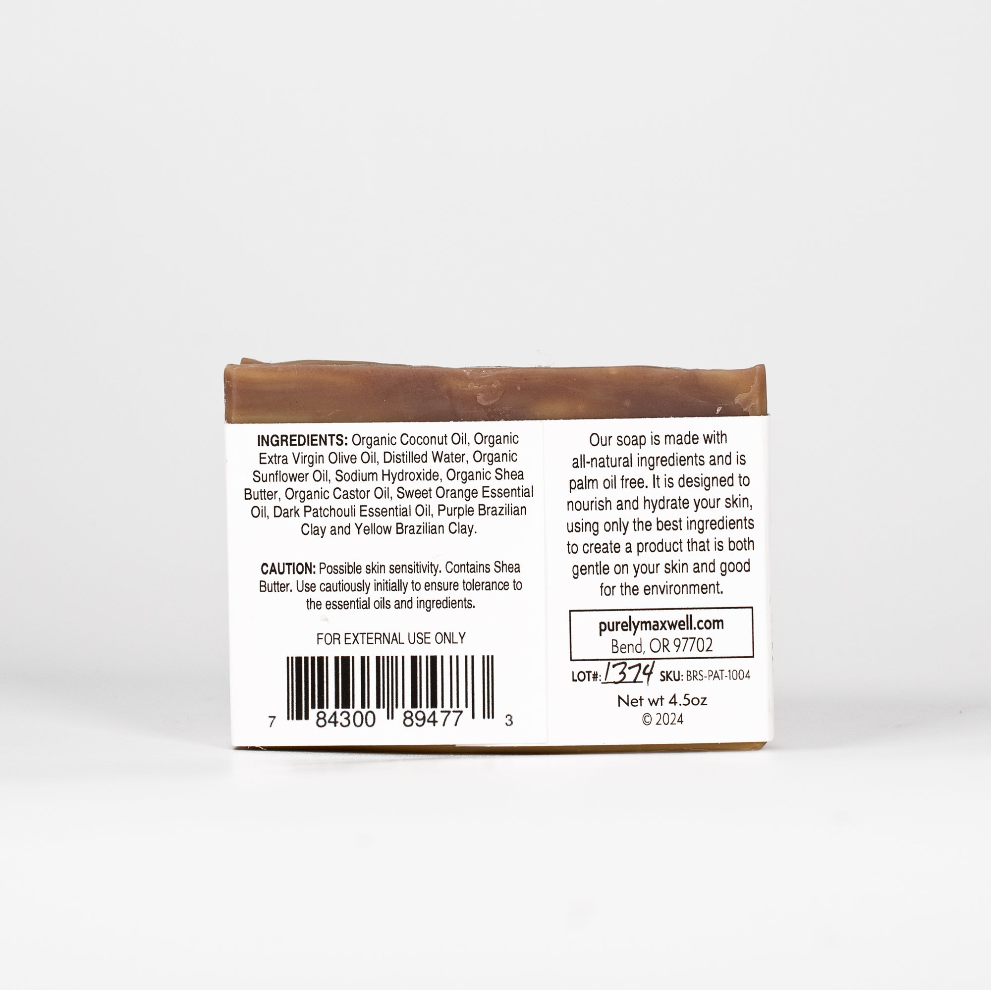 PATCHOULI Bar Soap - Purely Maxwell LLC