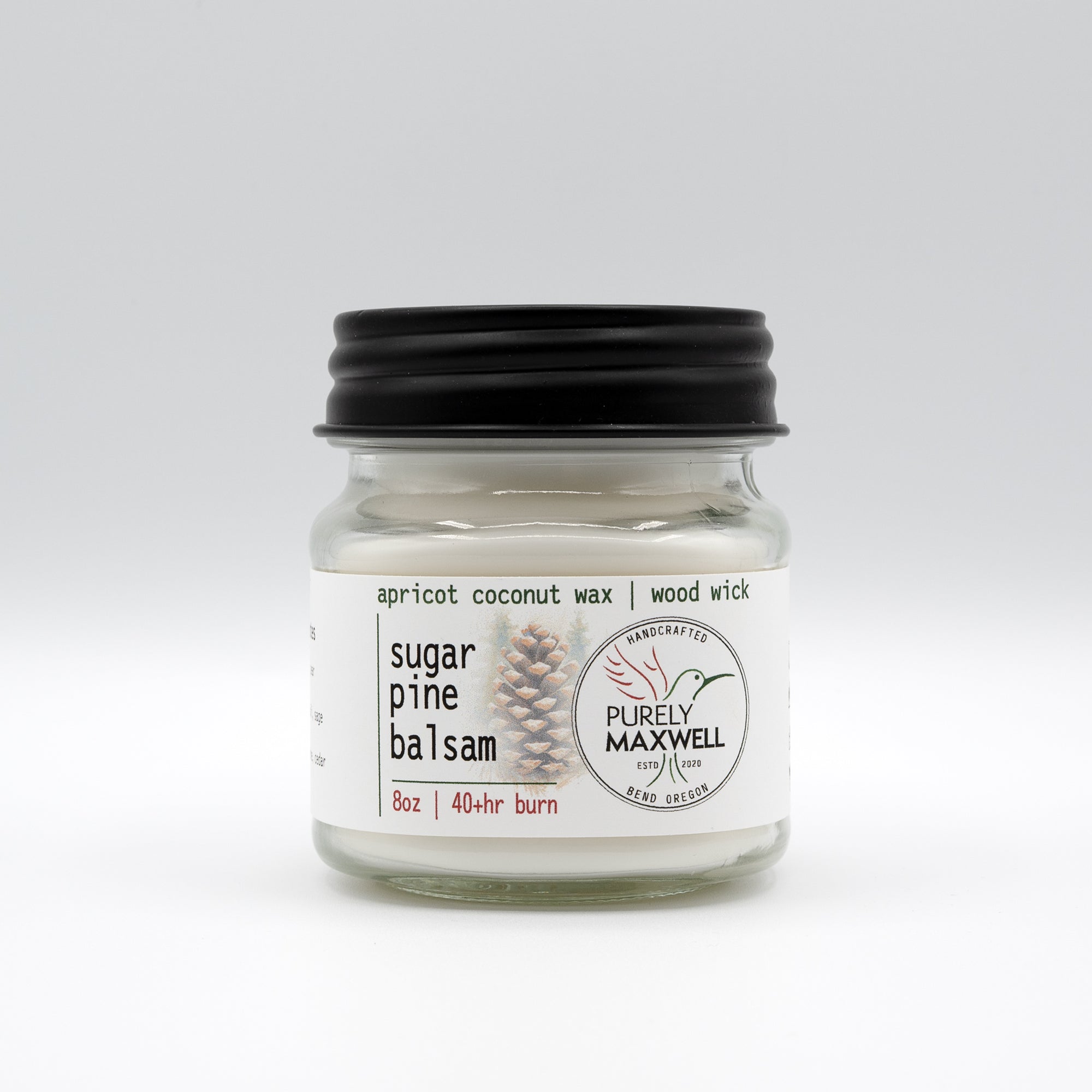 Sugar Pine Balsam | Mason Jar Wood Wick Candle