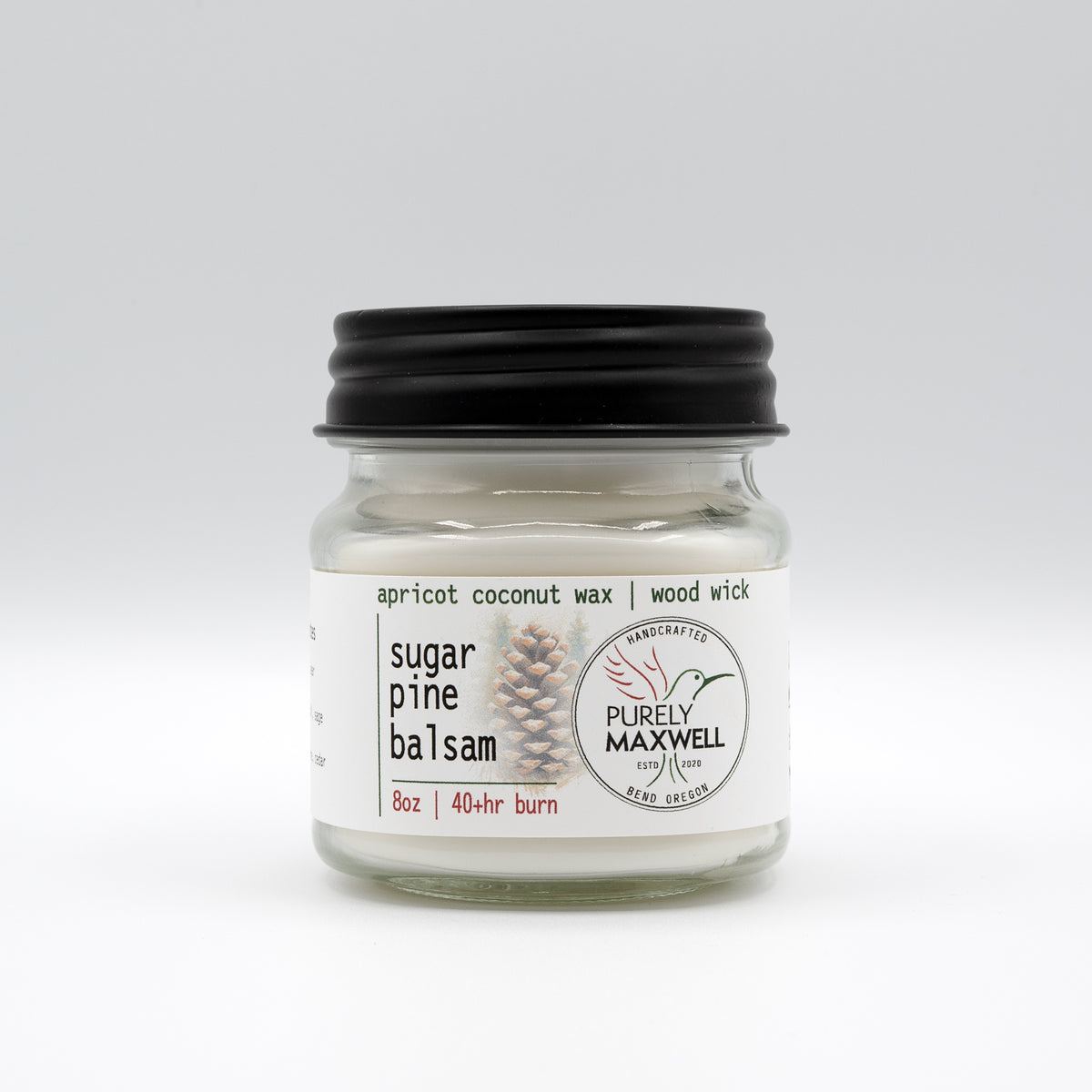 Sugar Pine Balsam | Mason Jar Wood Wick Candle